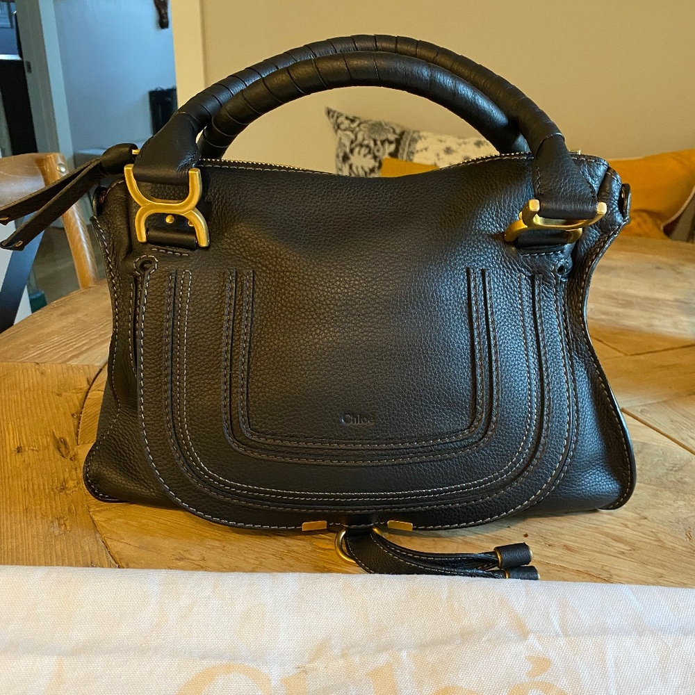 Medium Black Chloe Marcie Bag